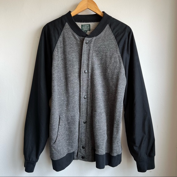 J Crew Varsity Baseball button up jacket mens size XL NWOT - Picture 1 of 5